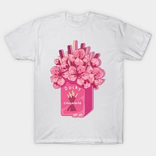 The cute pink sakura flowers and the japanese sweets T-Shirt